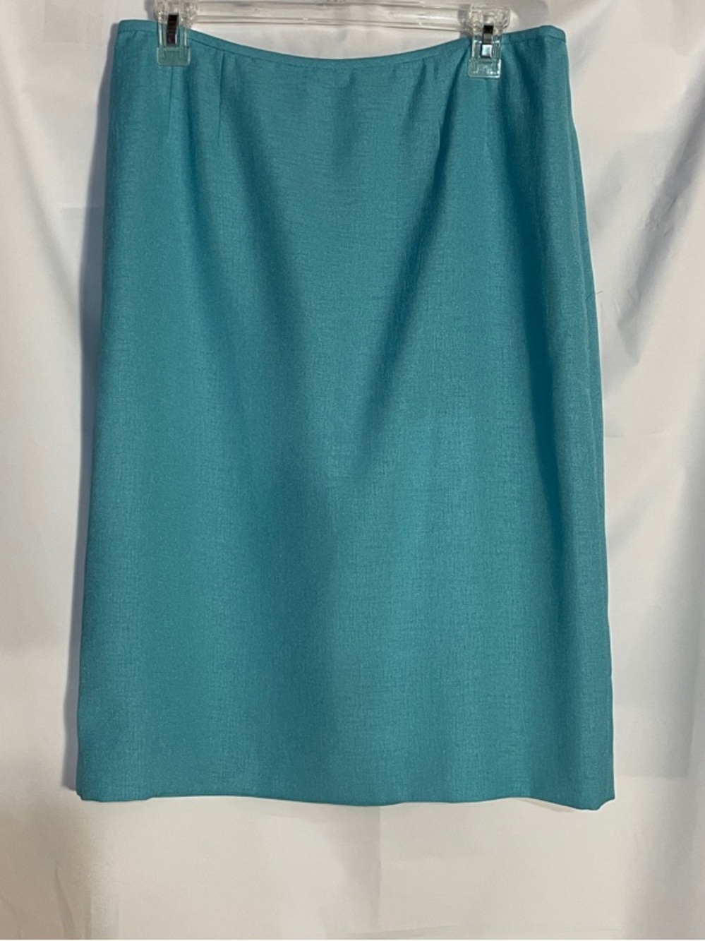 Le Suit Teal Pencil Skirt, size 10